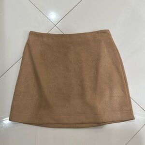 Pink Lily Suede High Waisted skirt